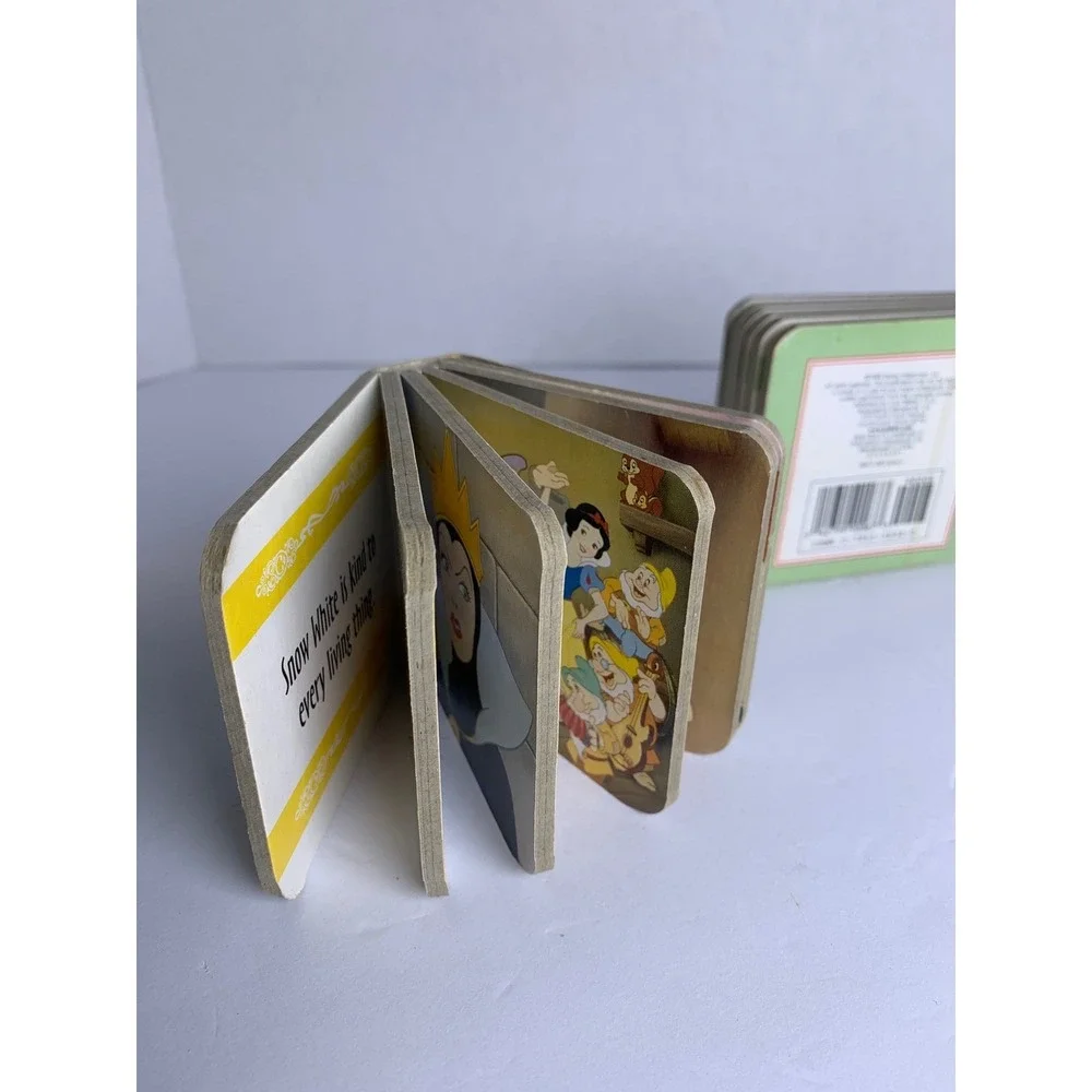 Vintage 1999 Disney‎ Book Block Board Books Bambi Snow White Pinocchio Set of 3